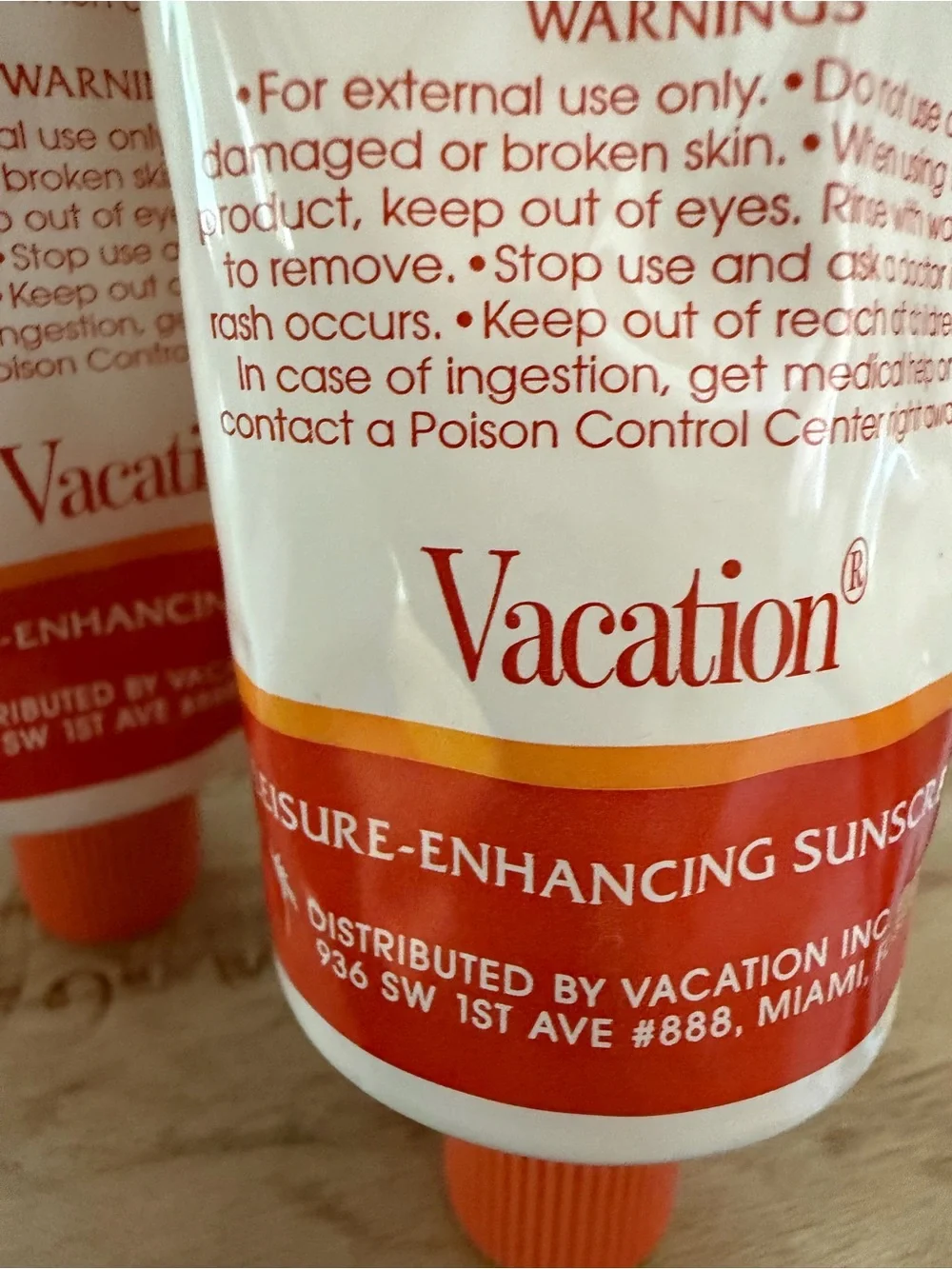2 🍊Vacation Orange Gelee Sunscreen SPF 30 gel 3.12 oz new sealed no box lot of 2